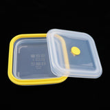 Maxbell Maxbell Foldable Silicone Square Lunch Box Food Crisper for Outdoor Camping 900ML