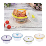 Maxbell Maxbell Silicone Portable Lunch Bowl Round Folding Box Food Storage Container 400ml