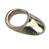 Maxbell Maxbell Thumb Finger Guard Ring Protector Archery Bow Shooting Silver Ring Size 23mm