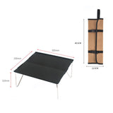 Maxbell Maxbell Portable Small Folding Table Lightweight for Outdoor Camping Picnic Black