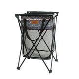 Maxbell Maxbell Outdoor Storage Basket Laundry Net Pocket Dirty Clothes Bag & Bracket Small
