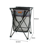 Maxbell Maxbell Outdoor Storage Basket Laundry Net Pocket Dirty Clothes Bag & Bracket Small