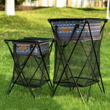 Maxbell Maxbell Outdoor Storage Basket Laundry Net Pocket Dirty Clothes Bag & Bracket Small