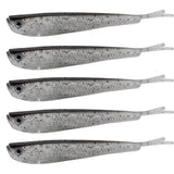 Maxbell 4x10 Pieces Artificial Soft Fishing Lures Baits Lifelike Fish Swimbaits 7.5cm