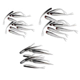 Maxbell 2x10 Pieces Artificial Soft Fishing Lures Baits Lifelike Fish Swimbaits 7.5cm