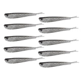 Maxbell 2x10 Pieces Artificial Soft Fishing Lures Baits Lifelike Fish Swimbaits 7.5cm