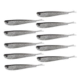 Maxbell 2x10 Pieces Artificial Soft Fishing Lures Baits Lifelike Fish Swimbaits 7.5cm
