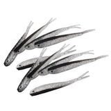 Maxbell 4x10 Pieces Artificial Soft Fishing Lures Baits Lifelike Fish Swimbaits 7.5cm