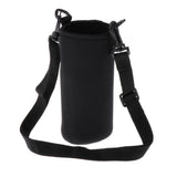 Maxbell 2xInsulated Sport Water Bottle Cover Sleeve Holder Cooler Carrier Black 550ml