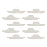 Maxbell 2x10 Pieces Disposable Neck Sweat Pads Collar Self-Adhesive Neck Pad White