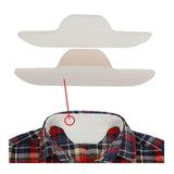 Maxbell 2x10 Pieces Disposable Neck Sweat Pads Collar Self-Adhesive Neck Pad White