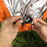 Maxbell Travel Camping Hanging Hammock Tent Sleeping Swing Poncho Picnic Pad Orange