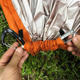 Maxbell Travel Camping Hanging Hammock Tent Sleeping Swing Poncho Picnic Pad Orange