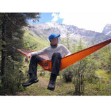 Maxbell Travel Camping Hanging Hammock Tent Sleeping Swing Poncho Picnic Pad Orange