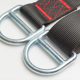 Maxbell Maxbell Adjustable Climbing Sling Flat Cord Mountaineering Safety Rope Black 1.5m