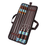 Maxbell 7-in-1 Stainless Steel Barbecue Skewer Traveling Tools BBQ Needles Sticks