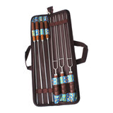 Maxbell 7-in-1 Stainless Steel Barbecue Skewer Traveling Tools BBQ Needles Sticks