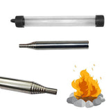 Maxbell Telescopic Collapsible Fire Blow Tube Campfire Builds Tool - 48.5cm Black - Aladdin Shoppers