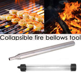 Maxbell Telescopic Collapsible Fire Blow Tube Campfire Builds Tool - 48.5cm Black - Aladdin Shoppers