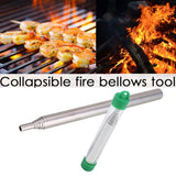 Maxbell Telescopic Collapsible Fire Blow Tube Campfire Builds Tool - 48.5cm Green - Aladdin Shoppers