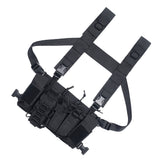 Maxbell Combat Training Shooting Hunting Outdoor Molle Vest Pouch Chest Rig Black