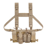 Maxbell Combat Training Shooting Hunting Outdoor Molle Vest Pouch Chest Rig Brown