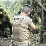 Maxbell Combat Training Shooting Hunting Outdoor Molle Vest Pouch Chest Rig Brown