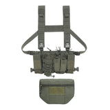 Maxbell Multi-functional Molle Vest Pouch Chest Bag Tools & Belly Pouch Army Green