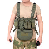Maxbell Multi-functional Molle Vest Pouch Chest Bag Tools & Belly Pouch Army Green