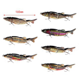 Maxbell Maxbell Fishing Bionic 3D Eye Multi-Section Crankbait Lure with Hook - 16.5cm/39g A