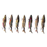 Maxbell Maxbell Fishing Bionic 3D Eye Multi-Section Crankbait Lure with Hook - 16.5cm/39g A