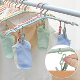 Maxbell 2 Pieces Outdoor Camping Folding Plastic Clothing Coat Hanger Travel Blue - Aladdin Shoppers