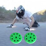 Maxbell Maxbell 2 pcs Replacement Slider Block for Skateboard Longboard Sliding Gloves Green