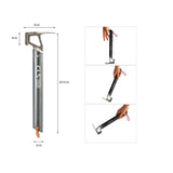 Maxbell Maxbell Multifunctional Outdoor Camping Tent Hammer Stake Remover Nail Puller Black