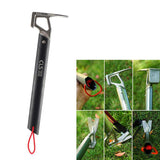 Maxbell Maxbell Multifunctional Outdoor Camping Tent Hammer Stake Remover Nail Puller Black