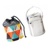 Maxbell Stainless Steel Outdoor Cooking Camping Cookware Hanging Pan Pot 15.5x12cm