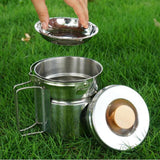 Maxbell Maxbell Stainless Steel Outdoor Cooking Camping Cookware Hanging Pan Pot 14x12cm