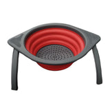 Maxbell Camping Foldable Colander Fruit Vegetable Washing Filter Basket Red - Aladdin Shoppers