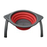 Maxbell Camping Foldable Colander Fruit Vegetable Washing Filter Basket Red - Aladdin Shoppers