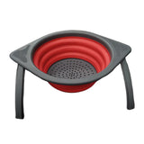 Maxbell Camping Foldable Colander Fruit Vegetable Washing Filter Basket Red - Aladdin Shoppers