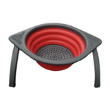 Maxbell Camping Foldable Colander Fruit Vegetable Washing Filter Basket Red - Aladdin Shoppers
