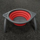 Maxbell Camping Foldable Colander Fruit Vegetable Washing Filter Basket Red - Aladdin Shoppers
