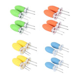 Maxbell 4 Pieces Outdoor Barbecue Skewer Corn Cob Needle Fruit Fork Holder Orange