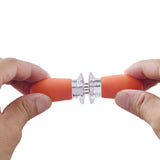 Maxbell 4 Pieces Outdoor Barbecue Skewer Corn Cob Needle Fruit Fork Holder Orange