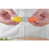 Maxbell Maxbell 4 Pieces Outdoor Barbecue Skewer Corn Cob Needle Fruit Fork Holder Blue