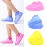 Maxbell Silicone Overshoes Rain Waterproof Shoe Covers Boot Cover Protector Blue M