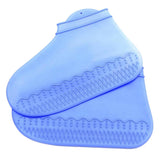 Maxbell Silicone Overshoes Rain Waterproof Shoe Covers Boot Cover Protector Blue M