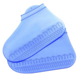 Maxbell Silicone Overshoes Rain Waterproof Shoe Covers Boot Cover Protector Blue M