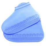 Maxbell Silicone Overshoes Rain Waterproof Shoe Covers Boot Cover Protector Blue M