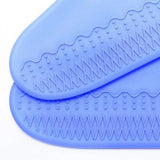 Maxbell Silicone Overshoes Rain Waterproof Shoe Covers Boot Cover Protector Blue M
